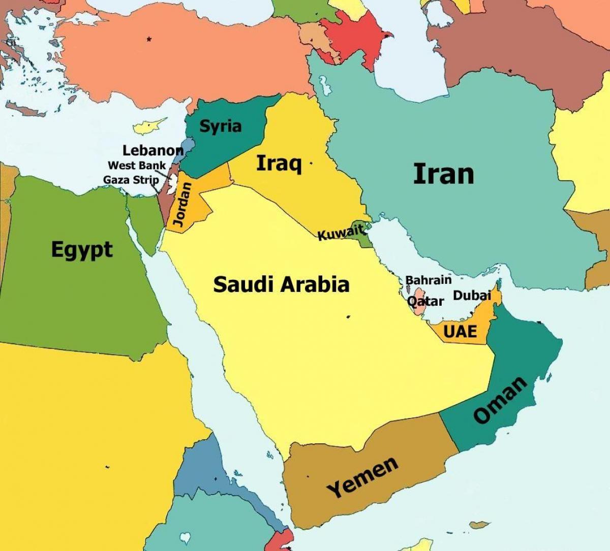 Бахрейн улс дахь дэлхийн газрын зураг нь