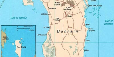 Бахрейн замын газрын зураг нь