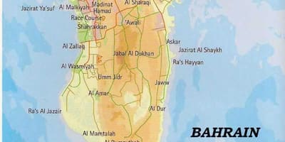 Бахрейн газрын зураг бүхий газар